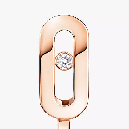 [Elite]Diamond Mini Hoop Earrings Move Classique