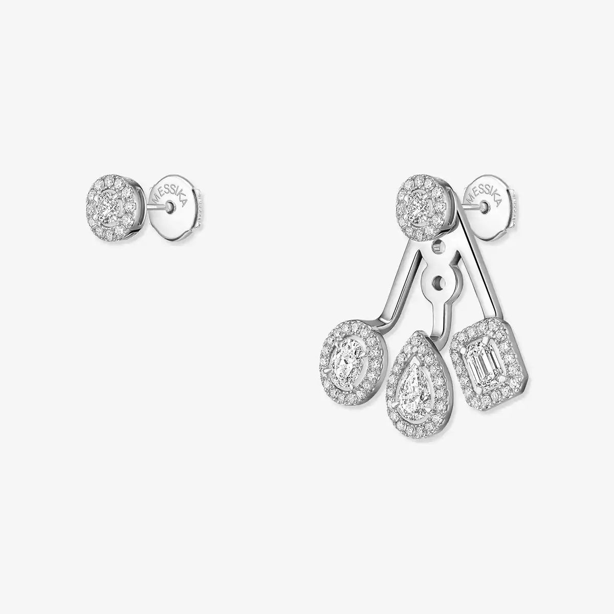 [Elite] My Twin Trio  Diamond Earrings