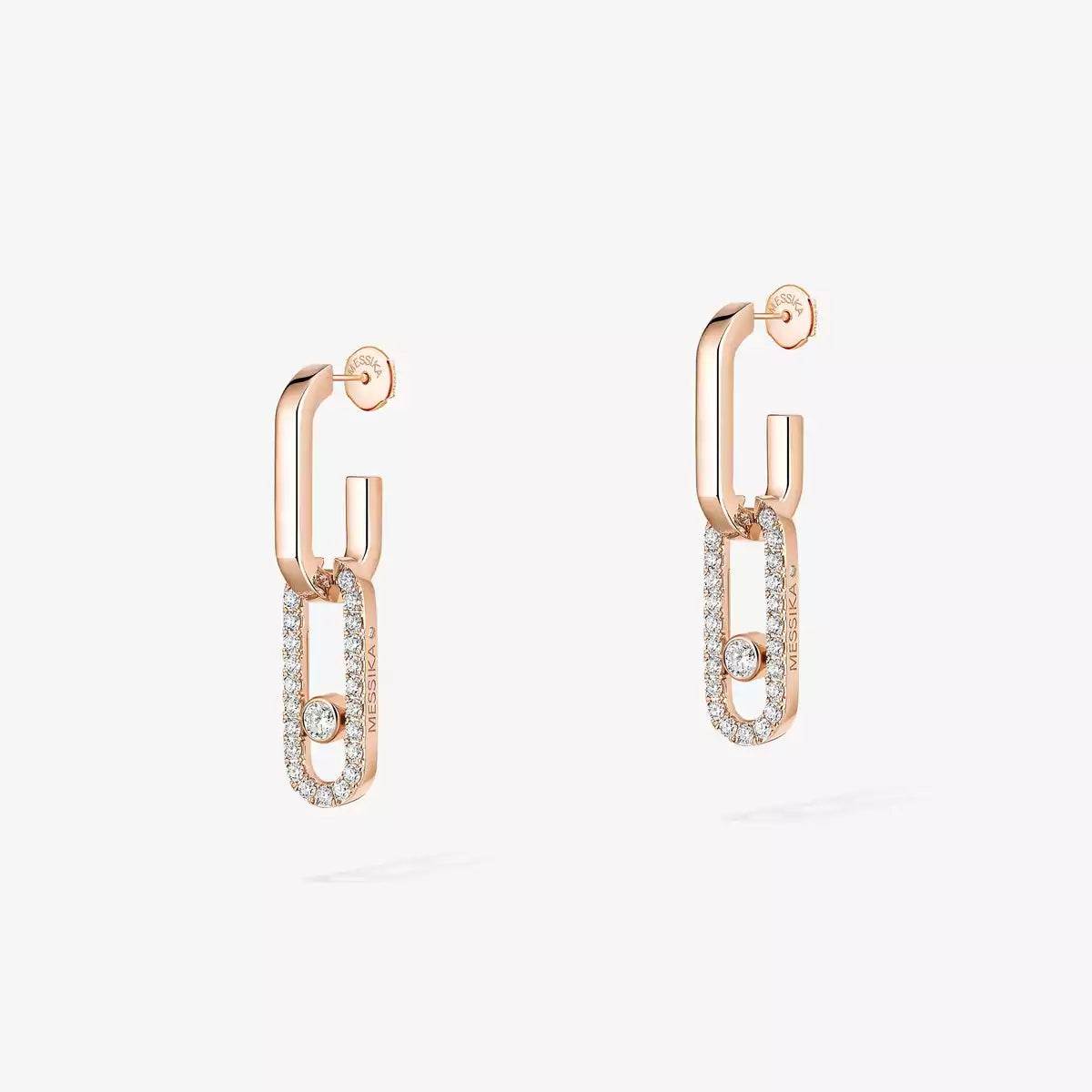 [Elite]Move Link Diamond Earrings