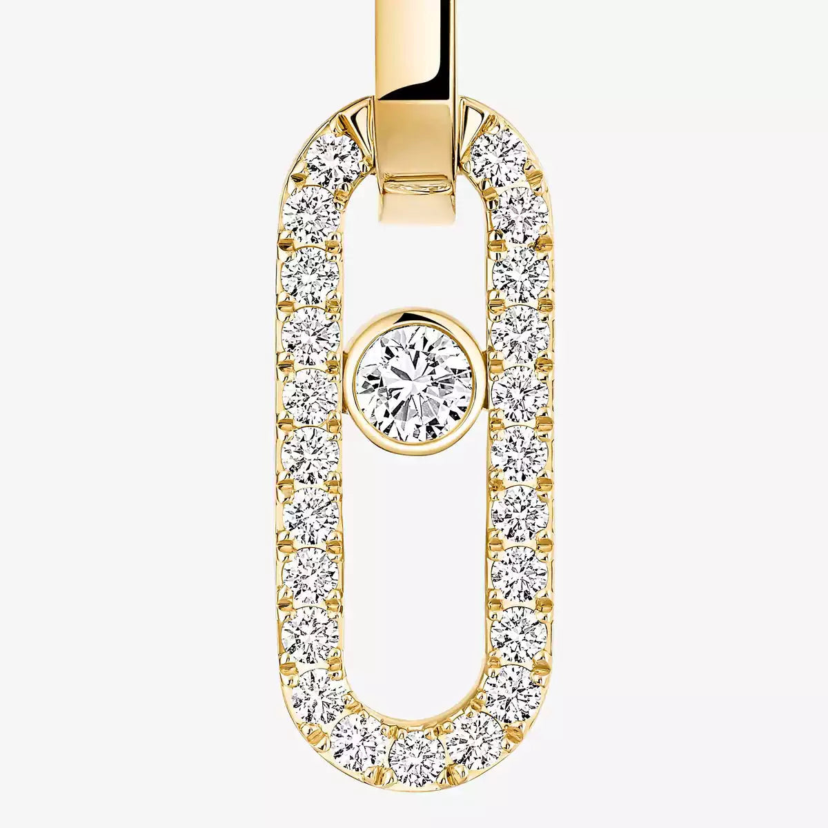 [Elite]Move Link Diamond Earrings