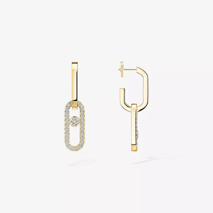 [Elite]Move Link Diamond Earrings