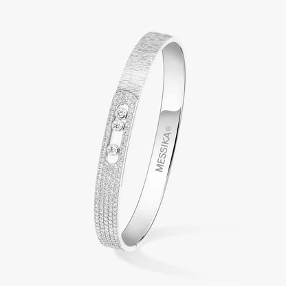 [Elite]Move Noa Ciselé half pavé bangle