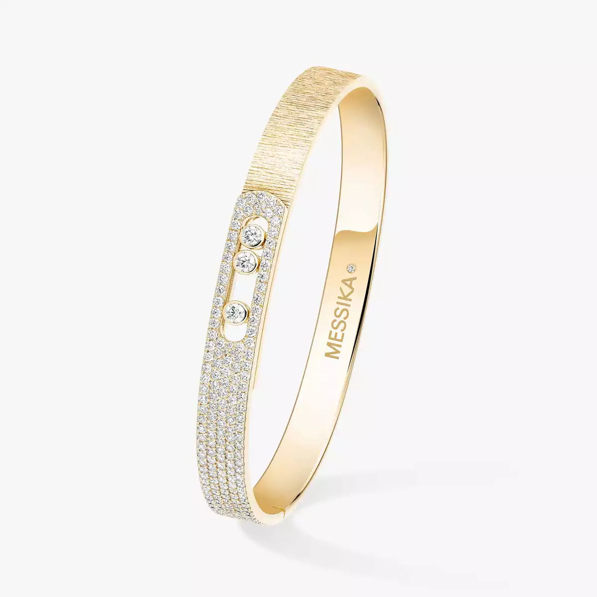 [Elite]Move Noa Ciselé half pavé bangle