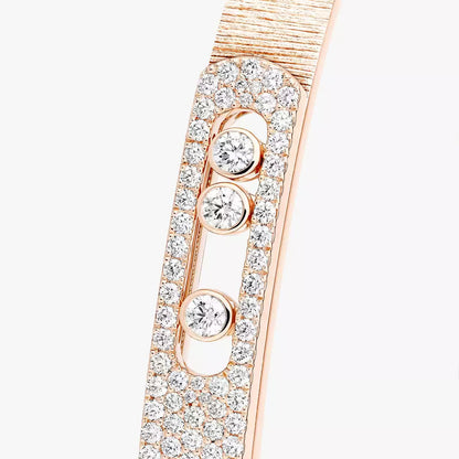 [Elite]Move Noa Ciselé half pavé bangle