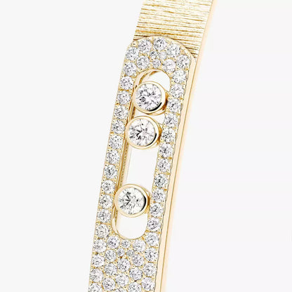 [Elite]Move Noa Ciselé half pavé bangle