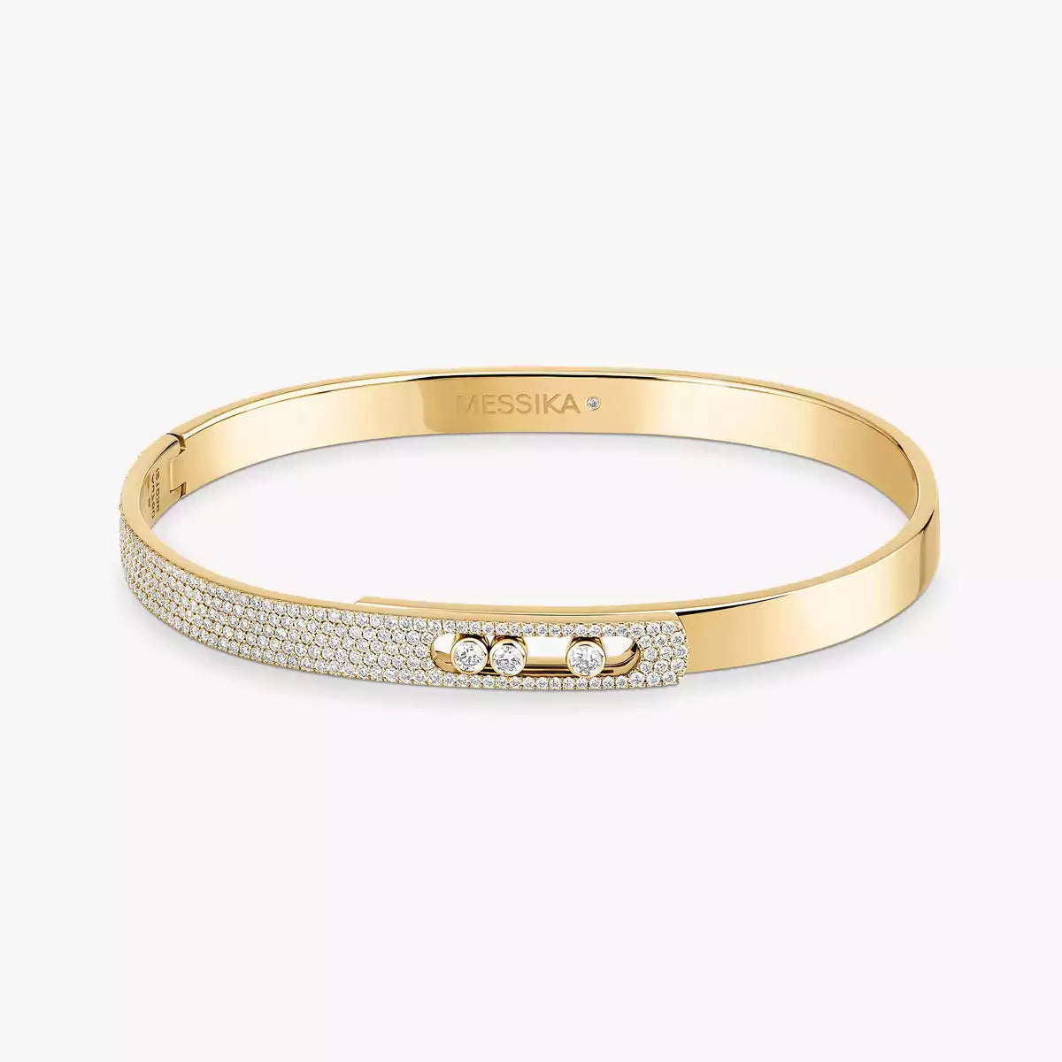 [Elite]Move Noa Rose Gold Pavé Diamond Bangle Bracelet