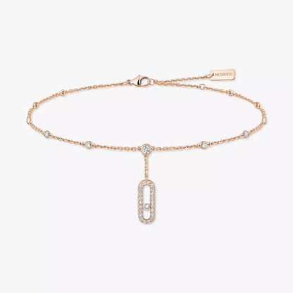 [Elite]Move Uno pavé ankle bracelet