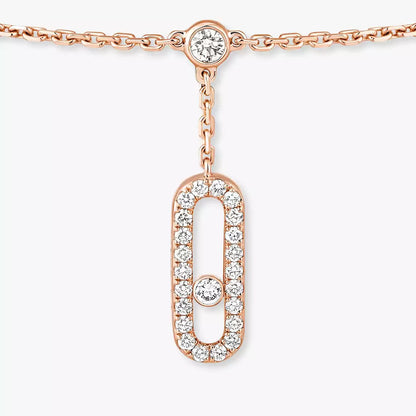 [Elite]Move Uno pavé ankle bracelet