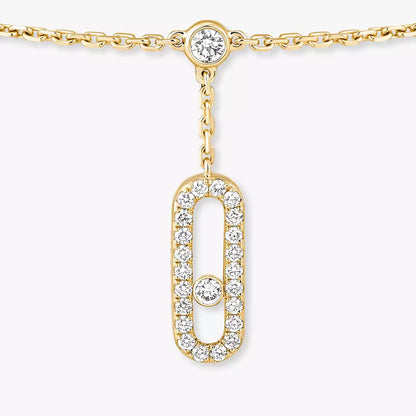 [Elite]Move Uno pavé ankle bracelet