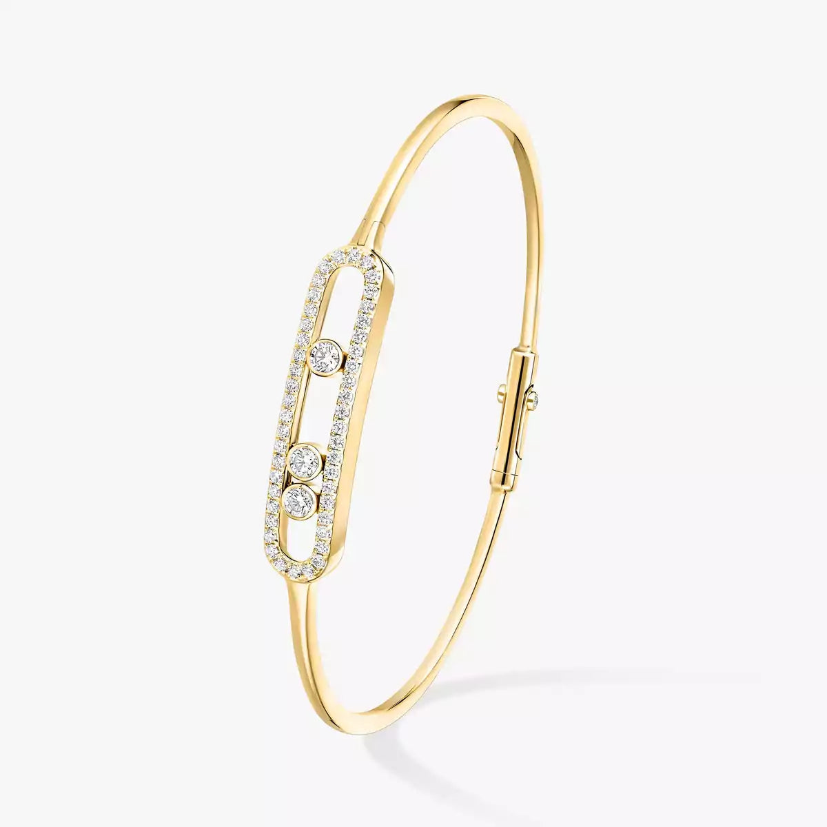 [Elite]Move Pavé Diamond Bangle Bracelet M