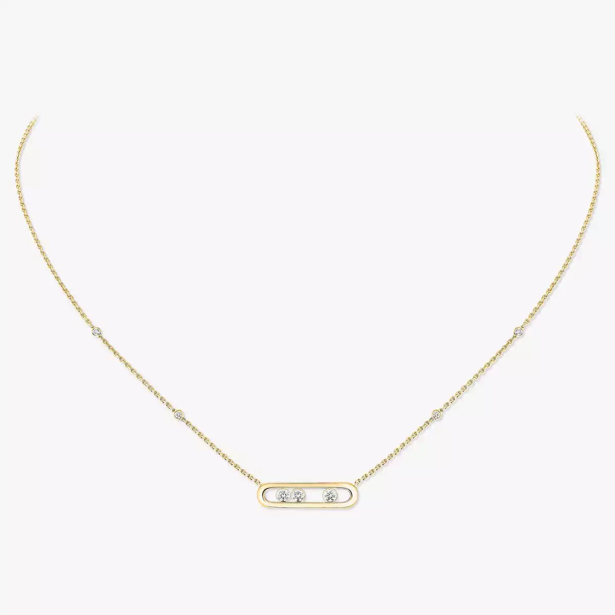 [Elite] Baby Move Gold Diamond Necklace