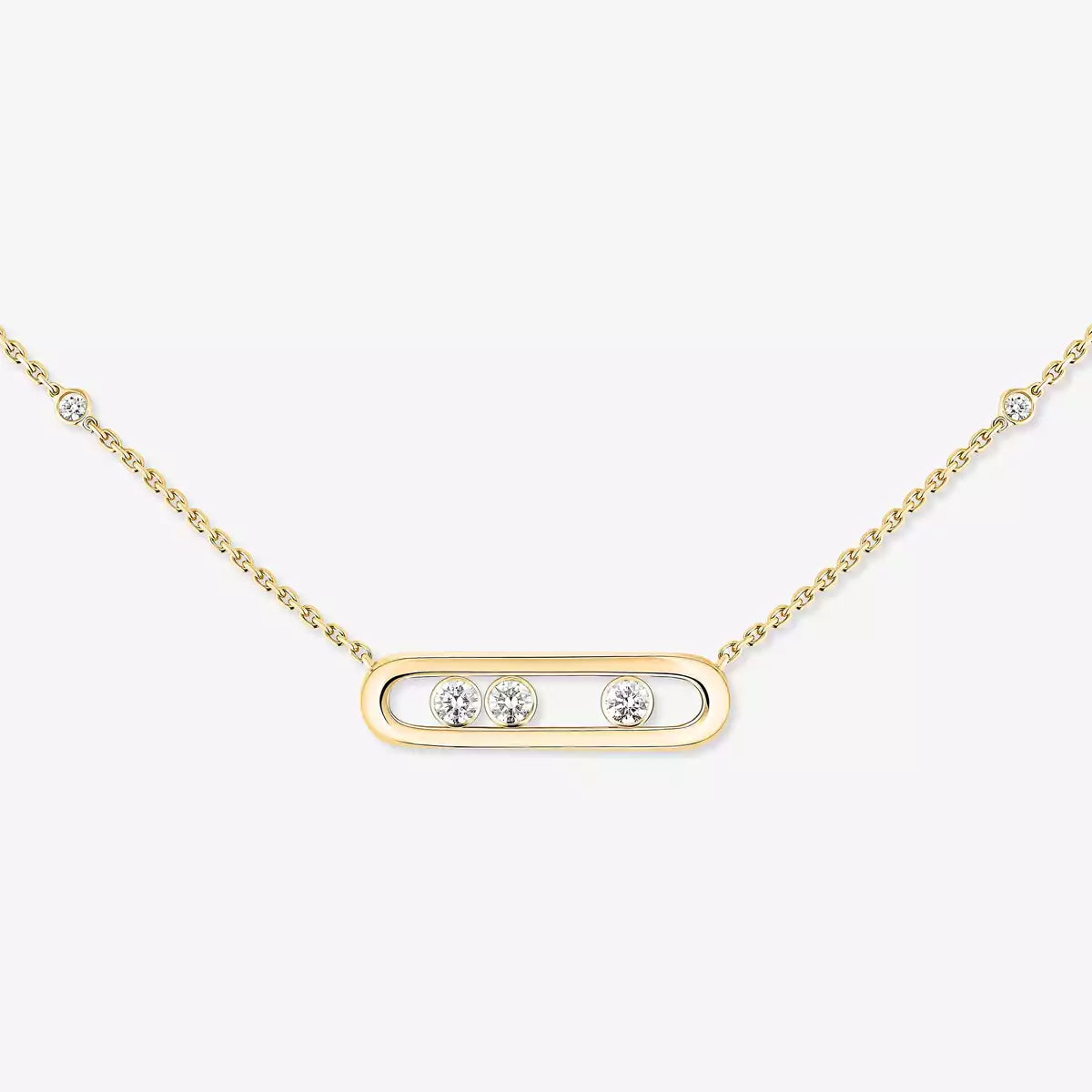 [Elite] Baby Move Gold Diamond Necklace
