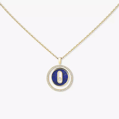 [Elite]Lucky Move Diamond Necklace in Rose Gold and White Mother-of-Pearl