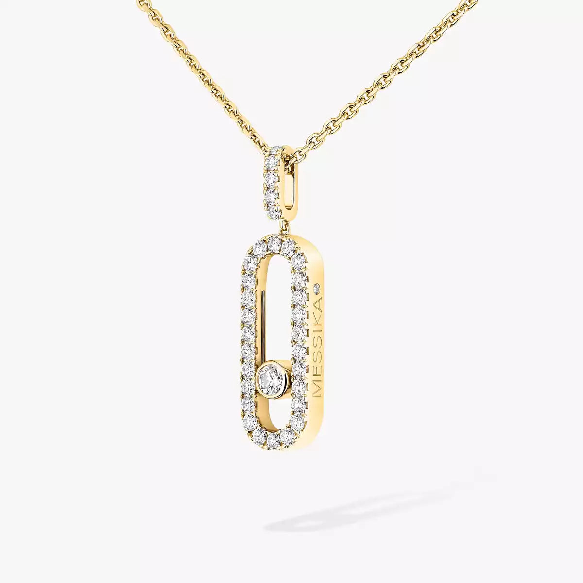 [Elite]Move Uno Diamond Necklace in Rose Gold