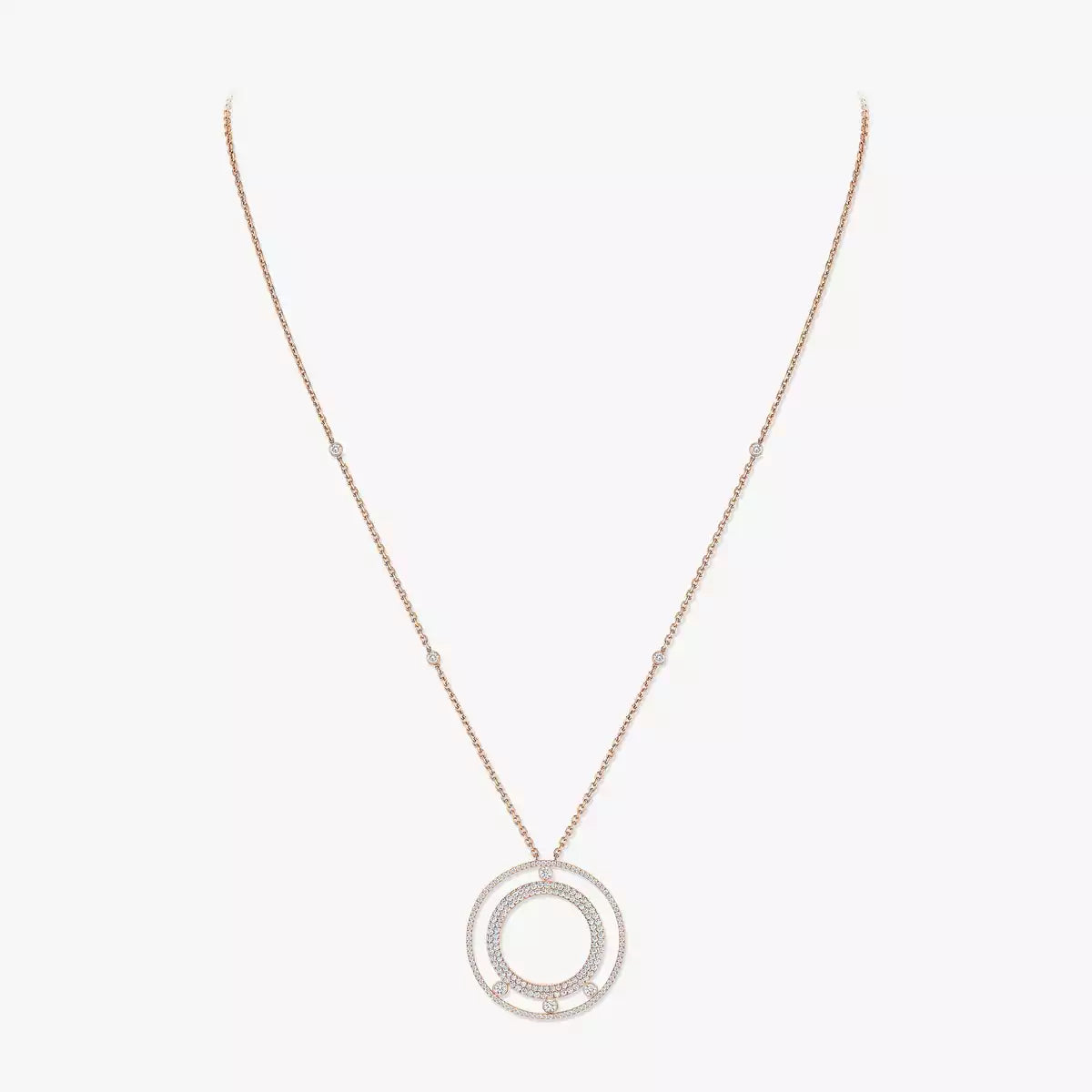[Elite]Move Romane Long Pave_-Set Diamond Necklace