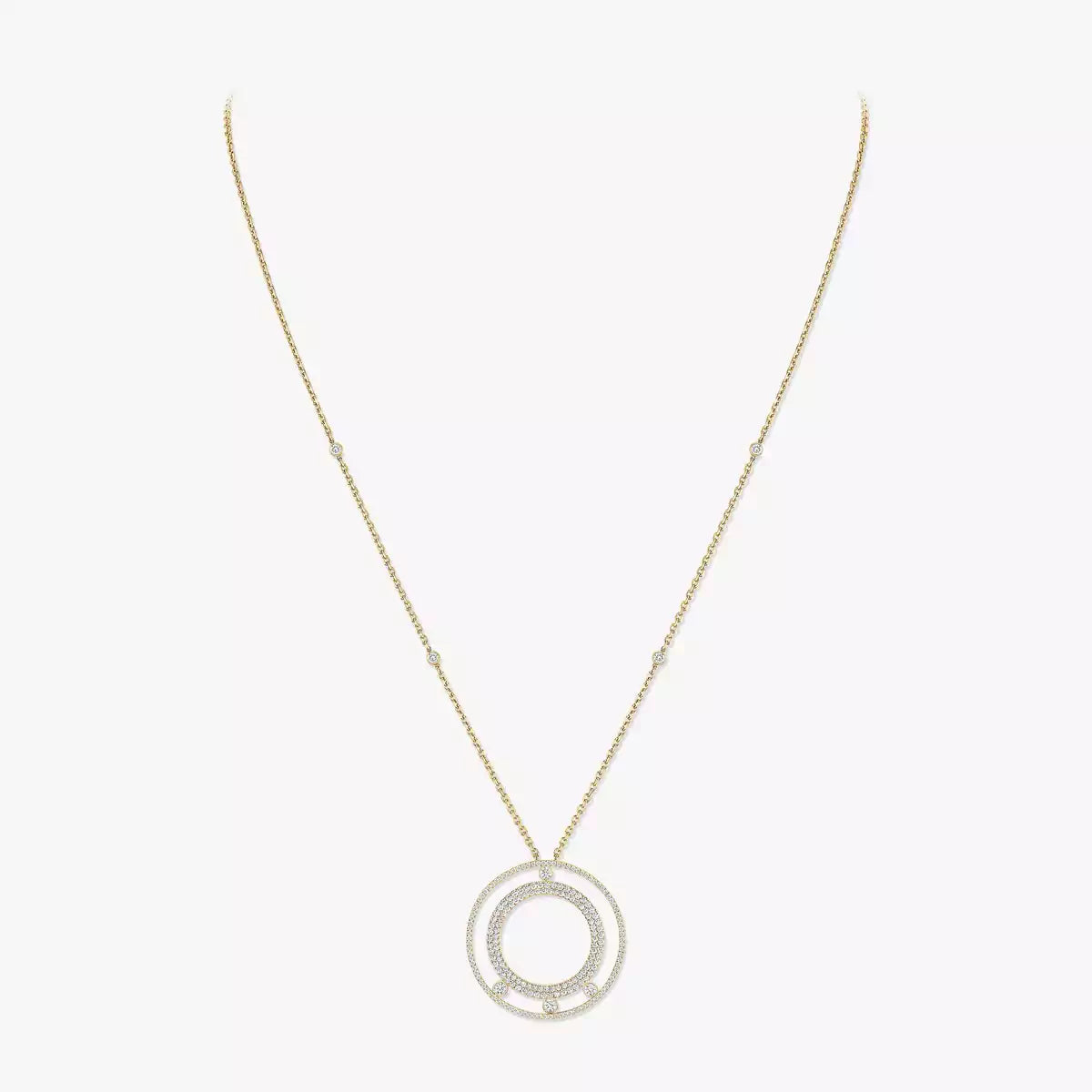 [Elite]Move Romane Long Pave_-Set Diamond Necklace