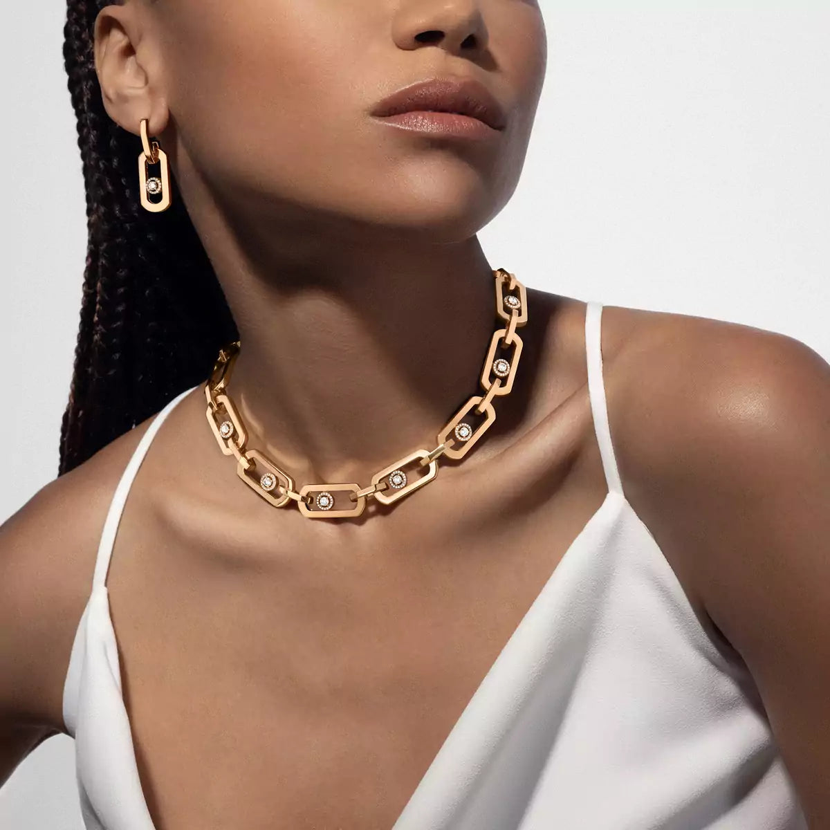 [Elite]So Move XL Diamond Pendant Earrings