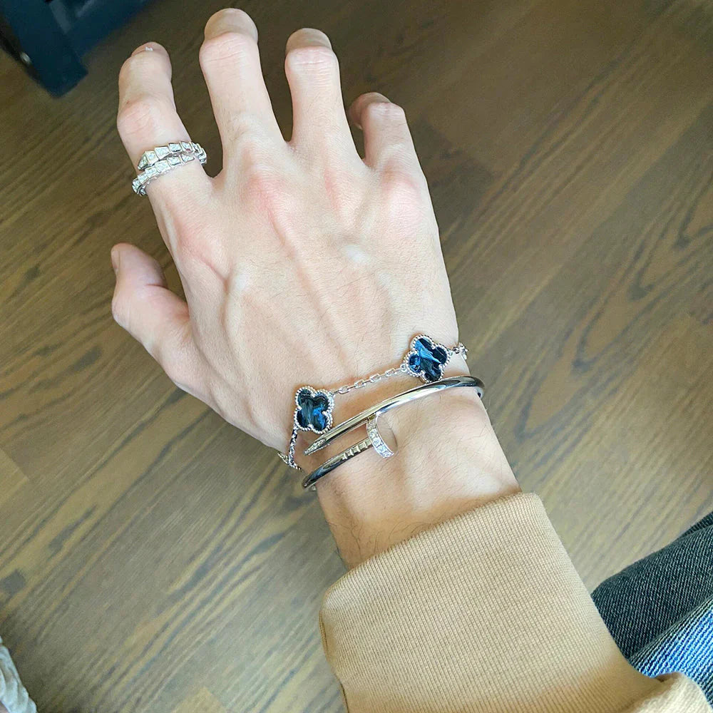 [Elite]CLOVER 5 MOTIF PIETERSITE BRACELET COLLECTION