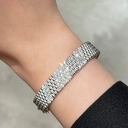 [Elite]  FIVE-ROW DIAMOND BRACELET
