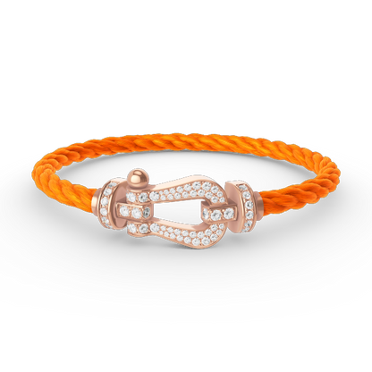 [Elite]FORCE LARGE HORSESHOE FULL DIAMOND BRACELET ROSE GOLD