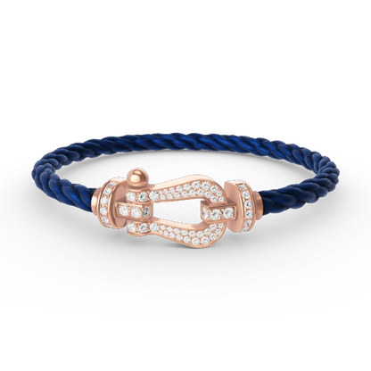 [Elite]FORCE LARGE HORSESHOE FULL DIAMOND BRACELET ROSE GOLD