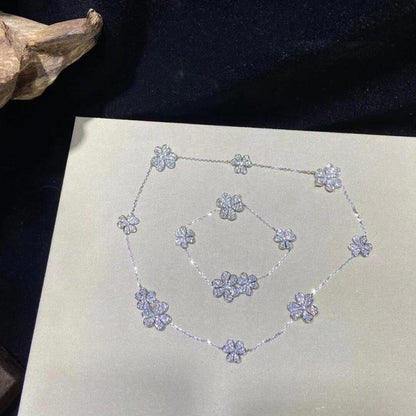 [Elite]FRIVOLE SILVER 5 FLOWERS BRACELET