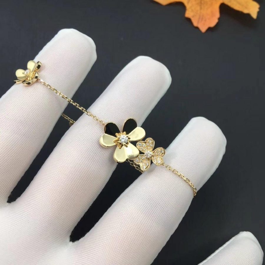 [Elite]FRIVOLE GOLD 5 FLOWERS BRACELET