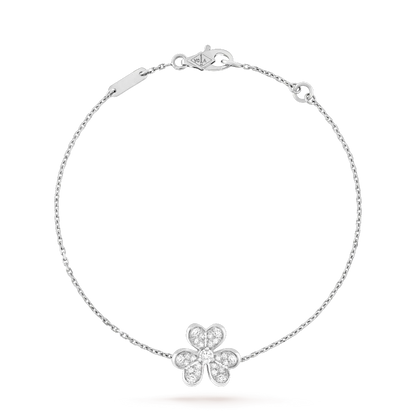 [Elite]FRIVOLE SILVER FLOWER DIAMOND BRACELET