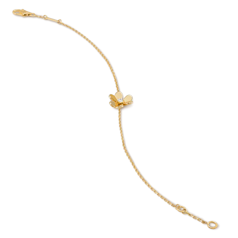 [Elite]FRIVOLE GOLD FLOWER PINK MALACHITE BRACELET