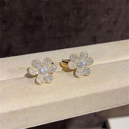 [Elite]FRIVOLE GOLD FLOWER DIAMOND EARRINGS