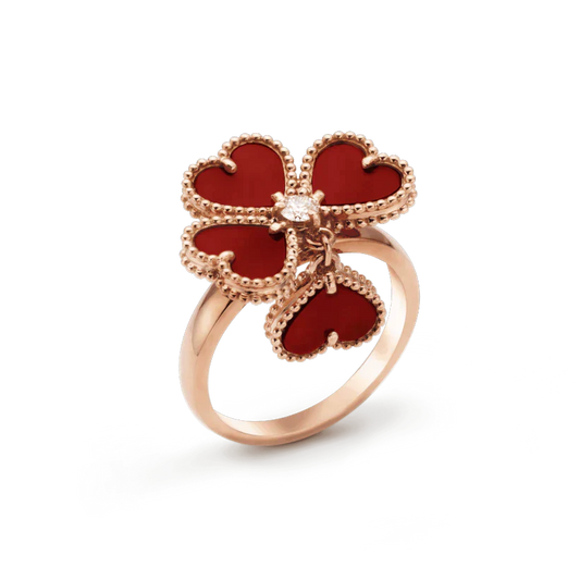 [Elite]SWEET CLOVER CARNELIAN RING