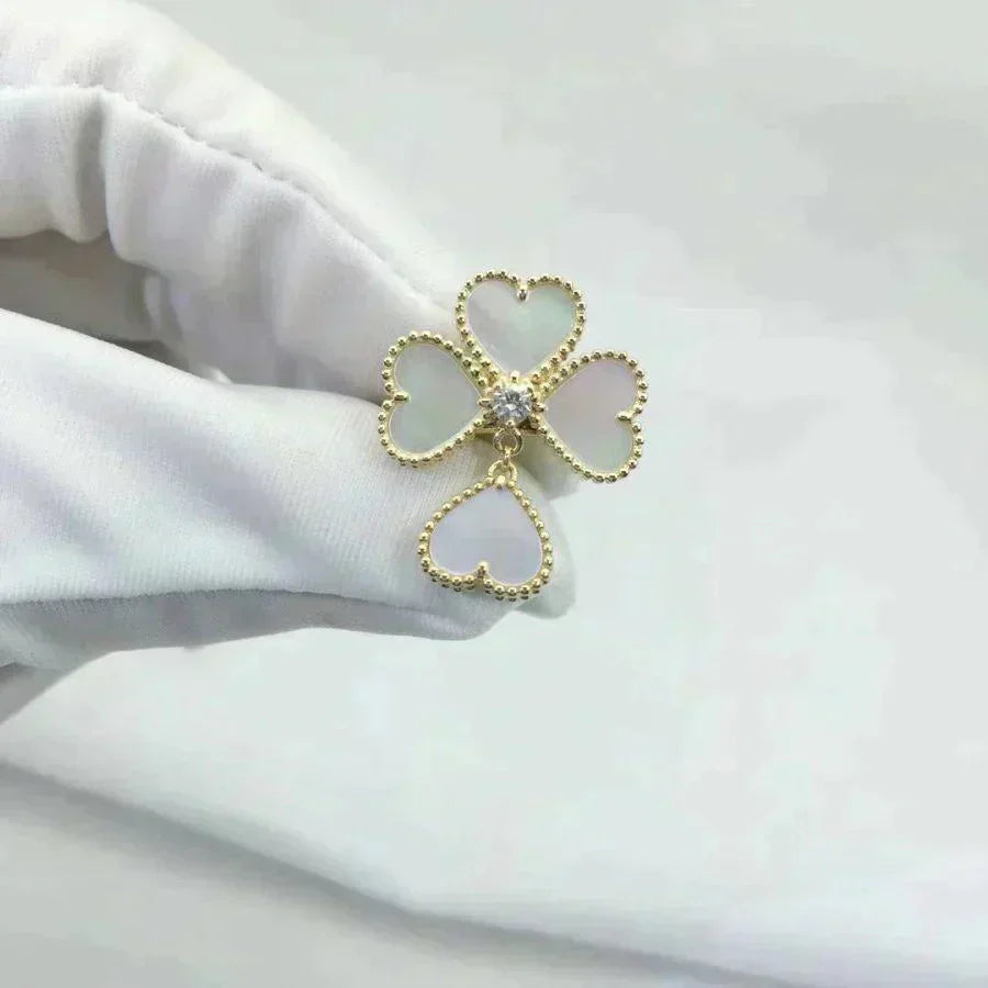 [Elite]SWEET CLOVER WHITE MOP RING