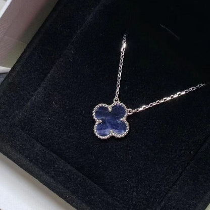 [Elite]CLOVER 15MM PIETERSITE NECKLACE SILVER