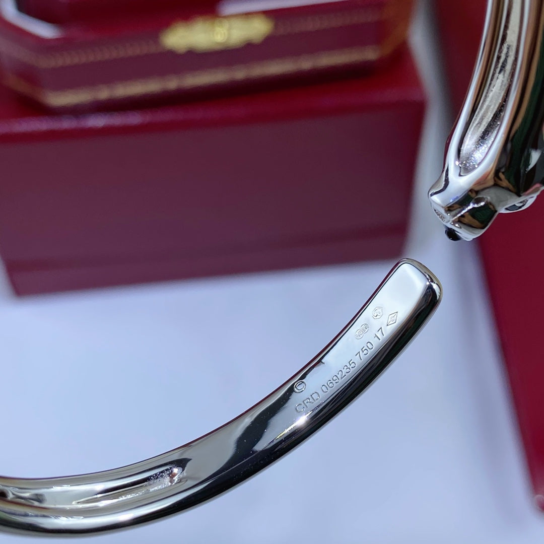 [Elite]PANTHERE SILVER OPEN BRACELET