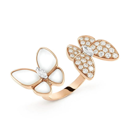 [Elite]TWIN BUTTERFLY DIAMOND MOP RING