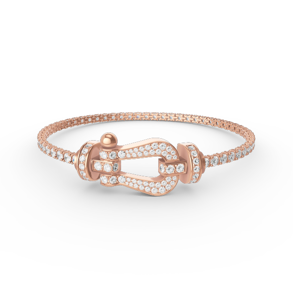 [Elite]FORCE  LARGE HORSESHOE FULL DIAMOND TENNIS BRACELET